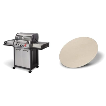 Enders Gasgrill MONROE PRO 3 SIK TURBO, 3-Brenner mit Kocher, Backburner-Infrarotbrenner, PanoVision Sicht, Guss-Rost, TURBO ZONE, HEAT RANGE Brenner und SIMPLE CLEAN #8376 & Pizzastein 8791, Ø 31,5cm im Sale